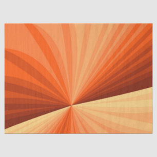 Papel De Seda Moderno abstracto gráfico fractal de naranja y vai