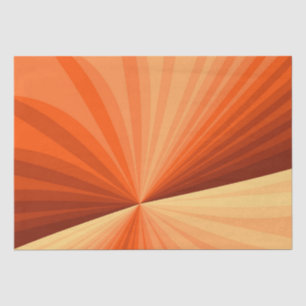 Papel De Seda Moderno abstracto gráfico fractal de naranja y vai