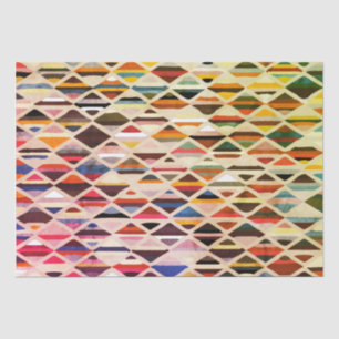 Papel De Seda Moderno Art Deco Multicolor