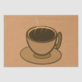 Papel De Seda Moderno café café marrón de mediados de siglo