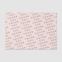 Papel De Seda Moderno Elegante Melocotón Negro Gracias Personali