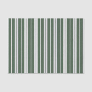 Papel De Seda Moderno Verde Blanco Rayado
