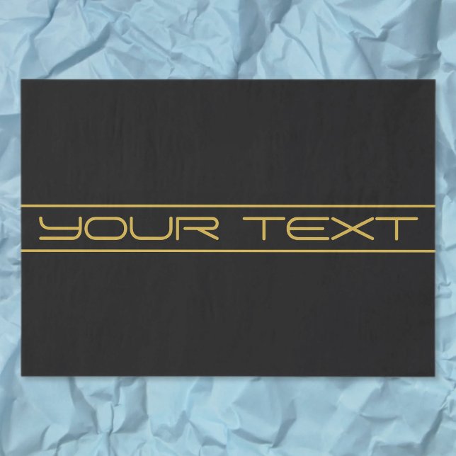Papel De Seda Moderno y elegante estilo Editable Gold Text & Str (Subido por el creador)