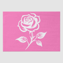 Papel De Seda Moderno Y Elegante Rosa Caliente Y Rosa