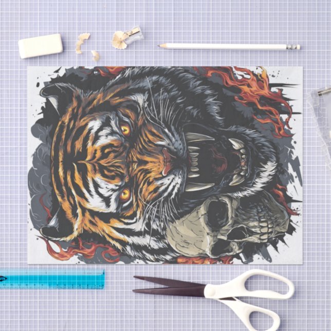 Papel De Seda Modo Bestia2  (Artesanía)