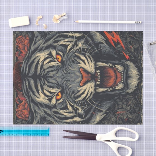 Papel De Seda Modo Bestia5 (Artesanía)