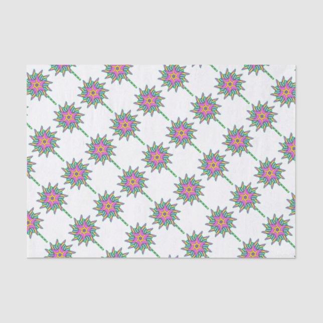 Papel De Seda Molinete Rosa (Anverso)