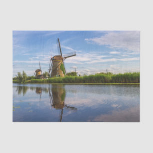 Papel De Seda Molinos de viento en Kinderdijk, Holanda