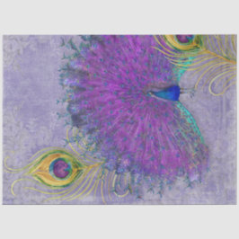 Papel De Seda Molleja de pavo real Descascarillar Lavanda púrpur