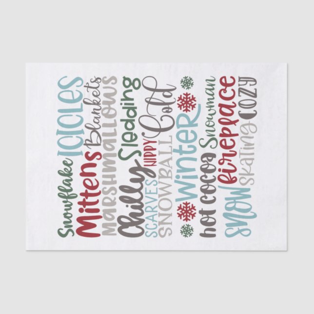 Papel De Seda Momentos de invierno (Anverso)