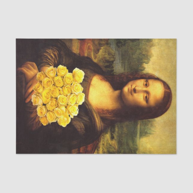 Papel De Seda Mona Lisa ama a los Rosas (Anverso)