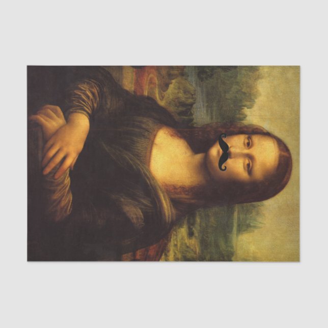 Papel De Seda Mona Lisa Bearded Lady (Anverso)