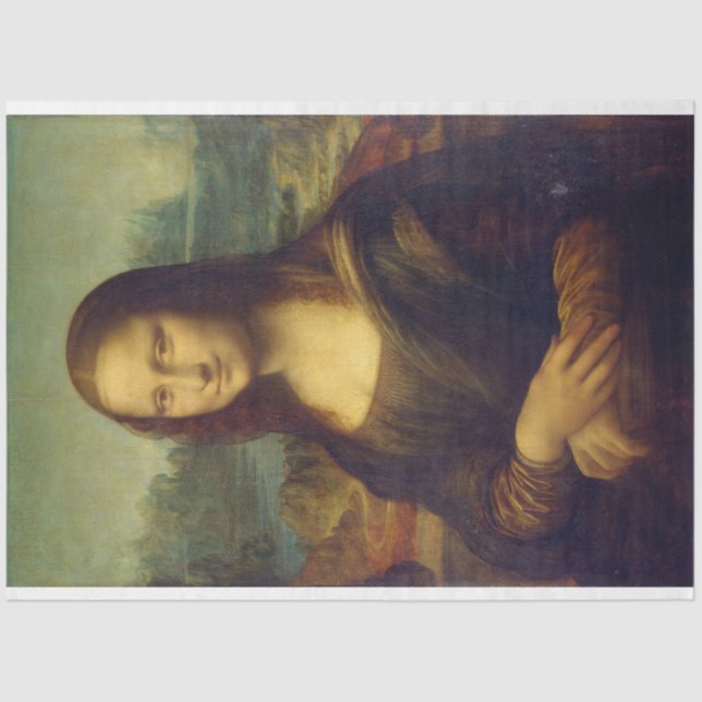 Papel De Seda Mona Lisa, Leonardo da Vinci (Anverso)