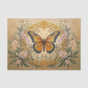 Papel De Seda Monarca Hilado en Oro, Hermoso Diseño Formal