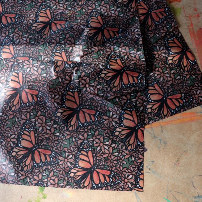 Papel De Seda Monarca mariposa Daisy Art Daisies Monarcas (Subido por el creador)