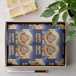 Papel De Seda Moneda Conmemorativa del Aniversario de 1 Año Sobr