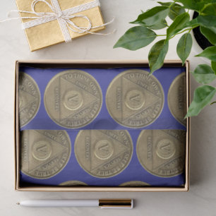 Papel De Seda Moneda de aniversario de recuperación de 5 años