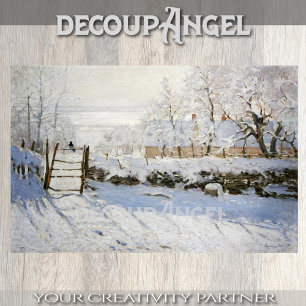 Papel De Seda Monet- La página de desenlace de la urraca (escena
