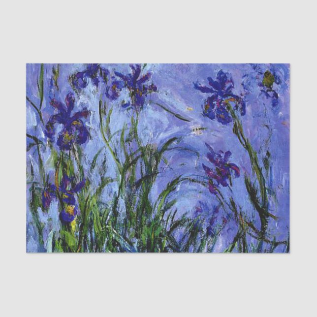 Papel De Seda Monet - Lilac Irises (Anverso)