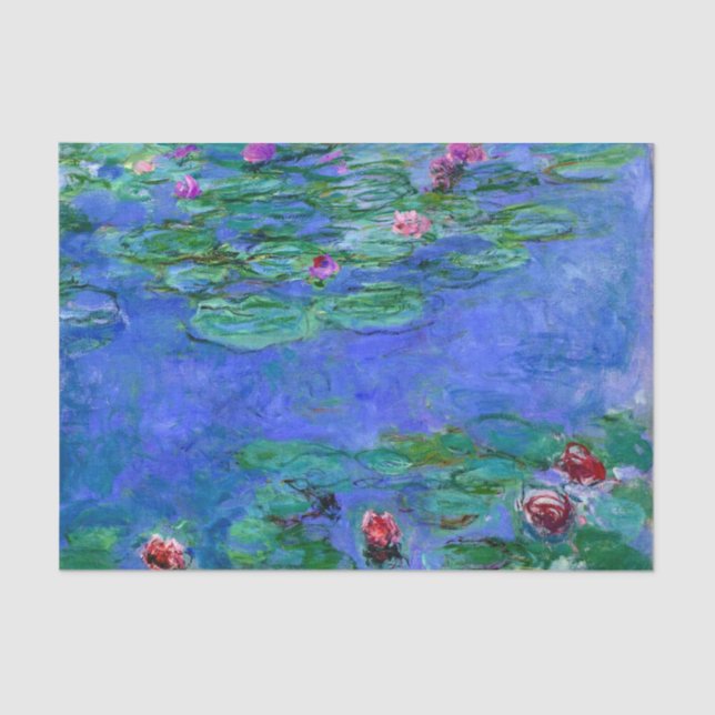 Papel De Seda Monet - Niveles de agua (rojo) (Anverso)