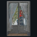 Papel De Seda Monet The Red Kerchief Vintage Painting<br><div class="desc">Oscar-Claude Monet (14 de noviembre de 1840 a 5 de diciembre de 1926) fue un pintor francés, fundador del estilo de pintura impresionista francés. Esta pintura representa a la primera esposa de Monet, Camille, en el exterior en un día de nieve pasando por las puertas francesas de su casa en...</div>