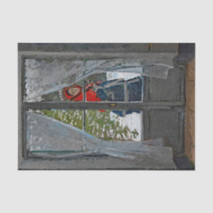 Papel De Seda Monet The Red Kerchief Vintage Painting