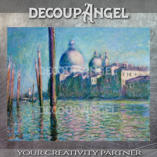 Papel De Seda Monet- Venecia, Decoupage Le Grand Canal (Subido por el creador)