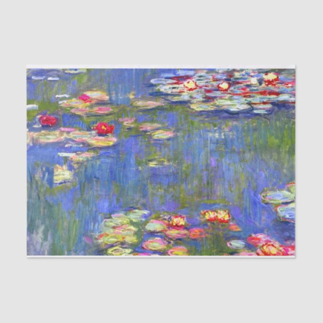 Papel De Seda Monet Water Lilies  (Anverso)
