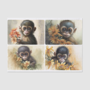 Papel De Seda Monkey Business