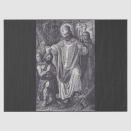 Papel De Seda Mono benedictino inglés de Saint Boniface