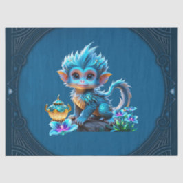 Papel De Seda Mono de fantasía suave