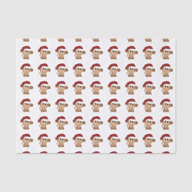 Papel De Seda Mono de Santa (Anverso)
