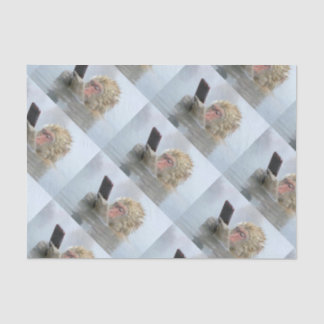 Papel De Seda mono en una pantalla