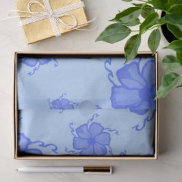 Papel de seda monocromo FTF en azul