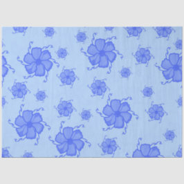 Papel de seda monocromo FTF en azul