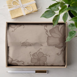 Papel de seda monocromo FTF en tonos terrosos