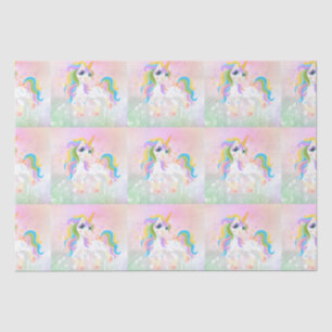 Papel De Seda Monografías mágicas de unicornio de unicornio de u