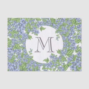 Papel De Seda Monograma de flor