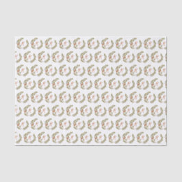 Papel De Seda Monograma de hongos de Woodland