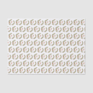 Papel De Seda Monograma de hongos de Woodland