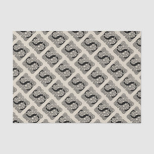 Papel De Seda Monograma De Knot Celta De Letra S