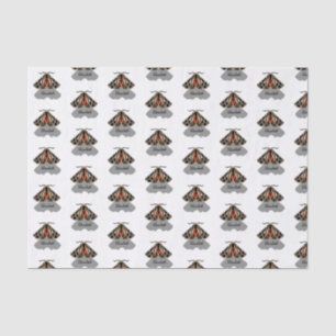 Papel De Seda Monograma de la polilla tribal del tigre