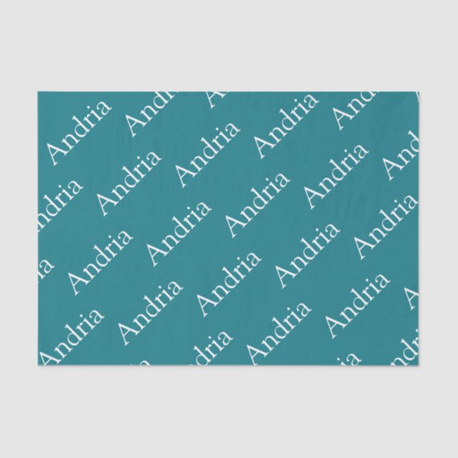 Papel De Seda Monograma editable con títulos (Anverso)