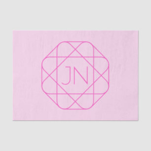 Papel De Seda Monograma genial, estilo de logotipo moderno Ros