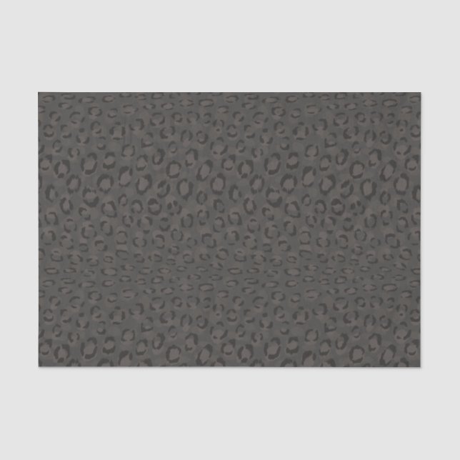 Papel De Seda Monograma gris negro fresco de la impresión del (Anverso)