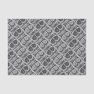 Papel De Seda Monograma iluminado manuscrito medieval de la