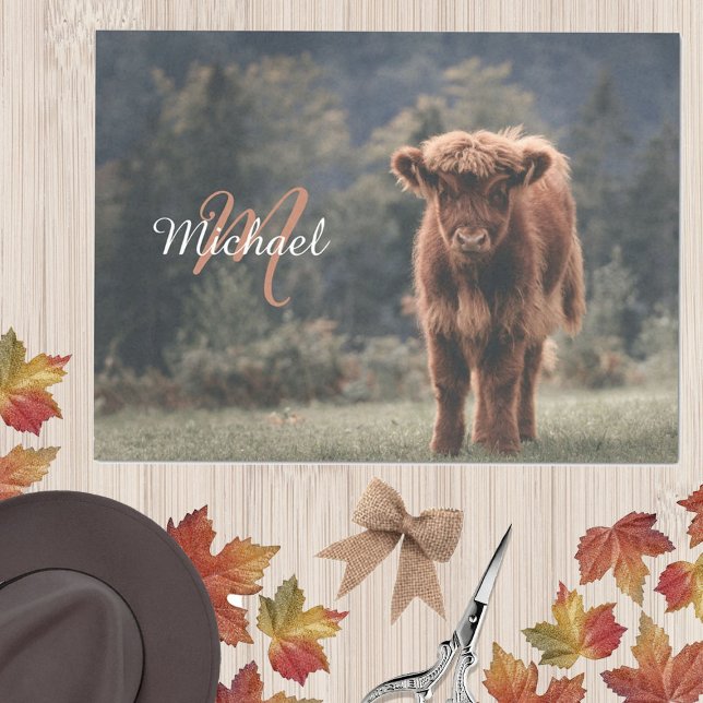 Papel De Seda Monograma inicial de ternera bovina de montaña de  (Subido por el creador)