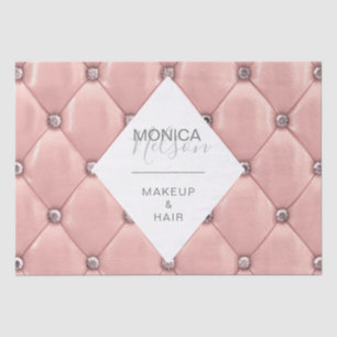 Papel De Seda monograma lujoso rosa