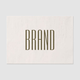 Papel De Seda Monograma, marca o nombre comercial Marrón beige