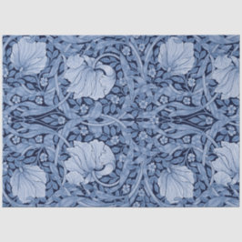 Papel De Seda Monotona azul impernel. William Morris